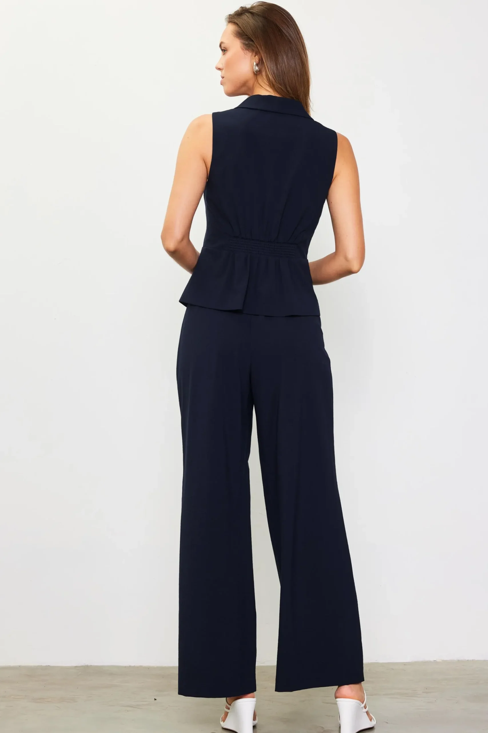 Double Pleated Wide Pants