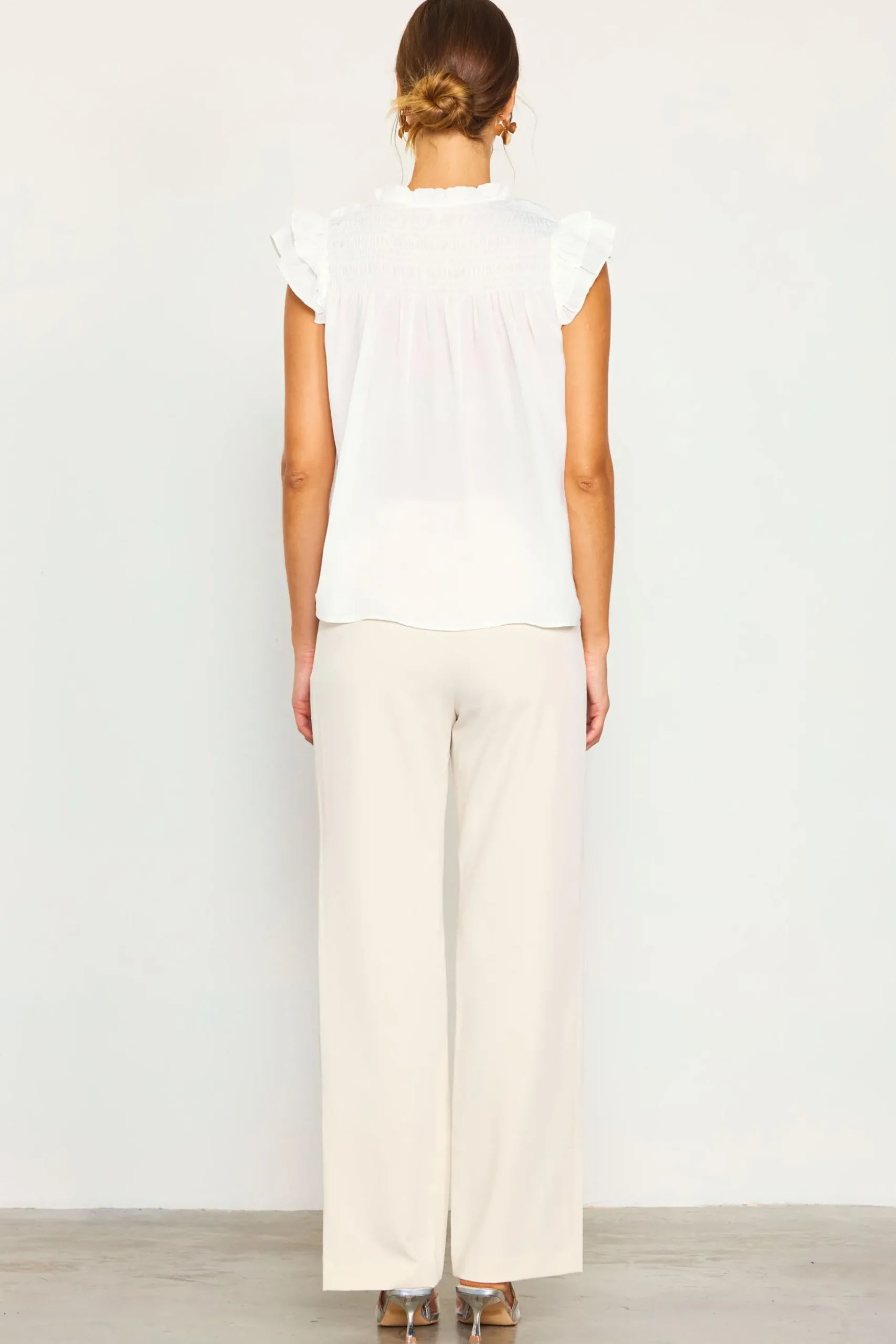 Gwynne Ruffle Short Sleeve Top