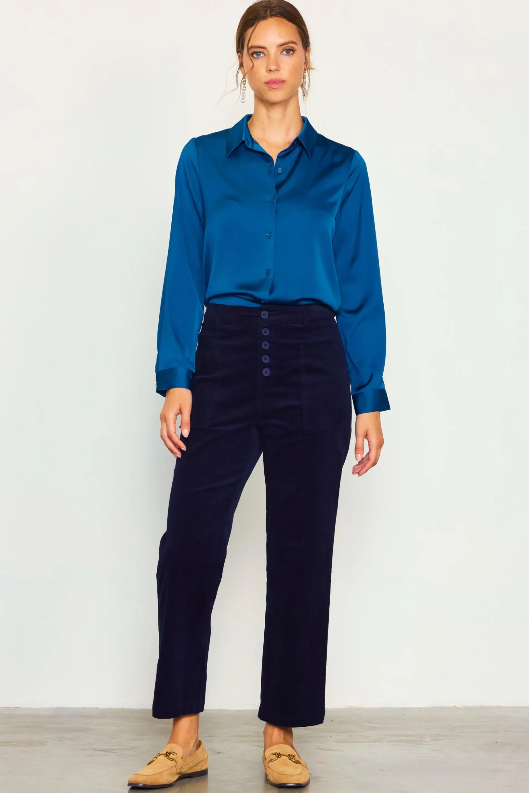 High Waisted Corduroy Pants