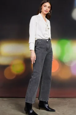 Lydia Rhinestone Denim Pants