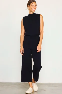 Mock Neck Sleeveless Knit Top