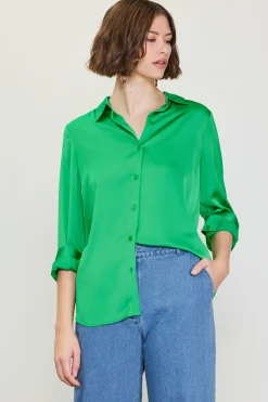Recycled Classic Button Down Top