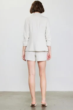 Recycled Shirred Sleeve Blazer