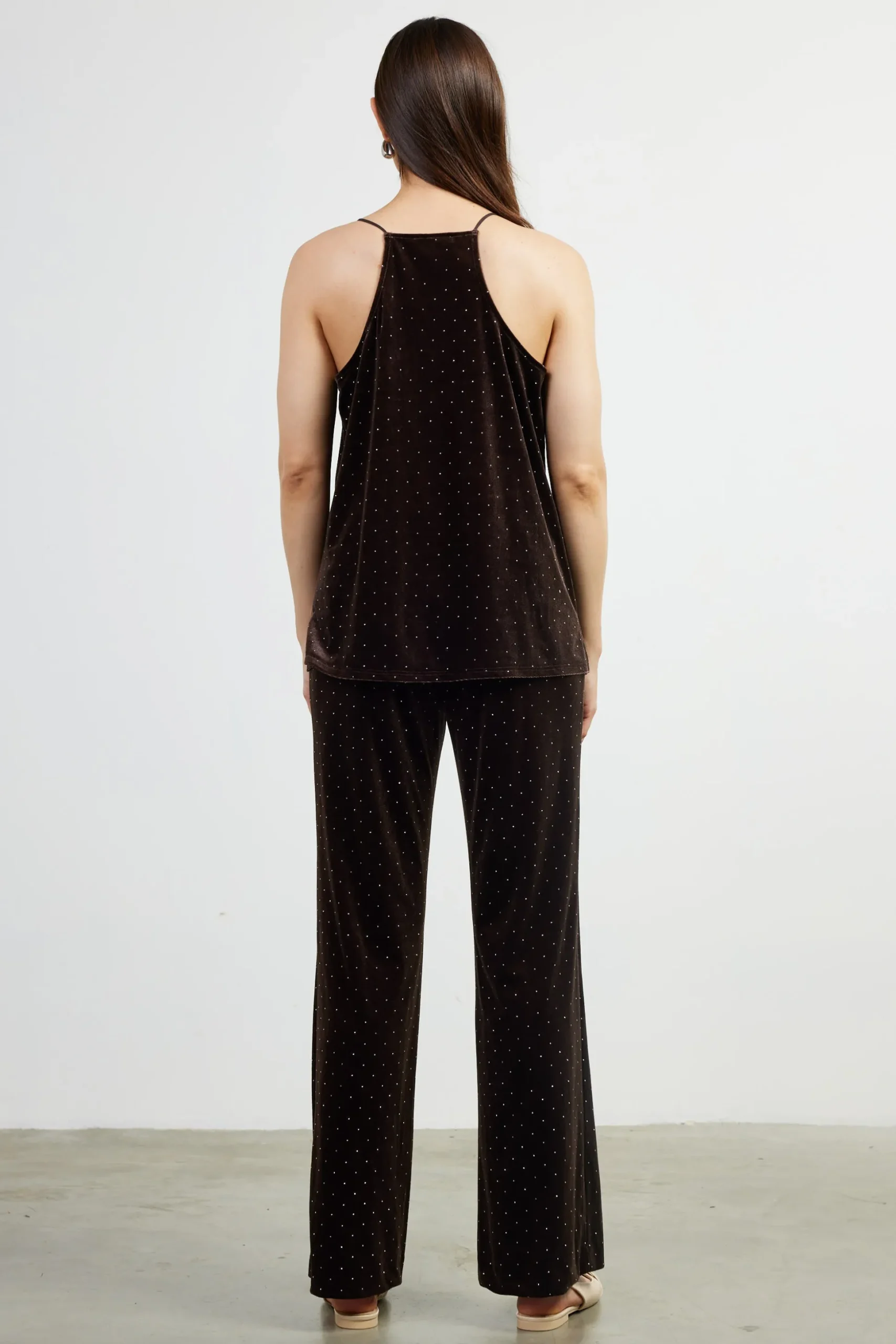 Rhinestone Velvet Cami