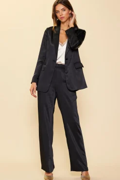 Satin Tailored Blazer