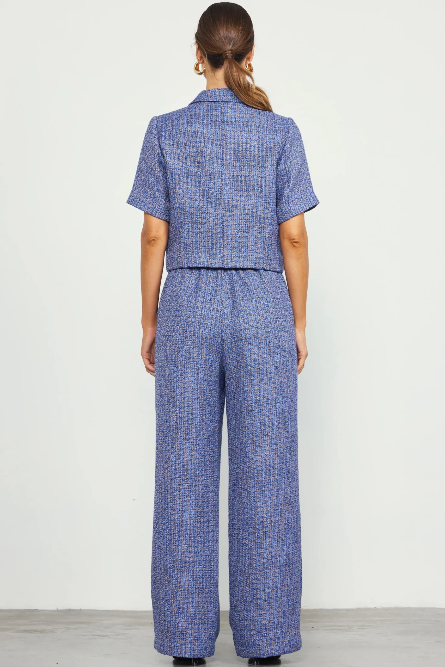 Tweed Wide Leg Pants