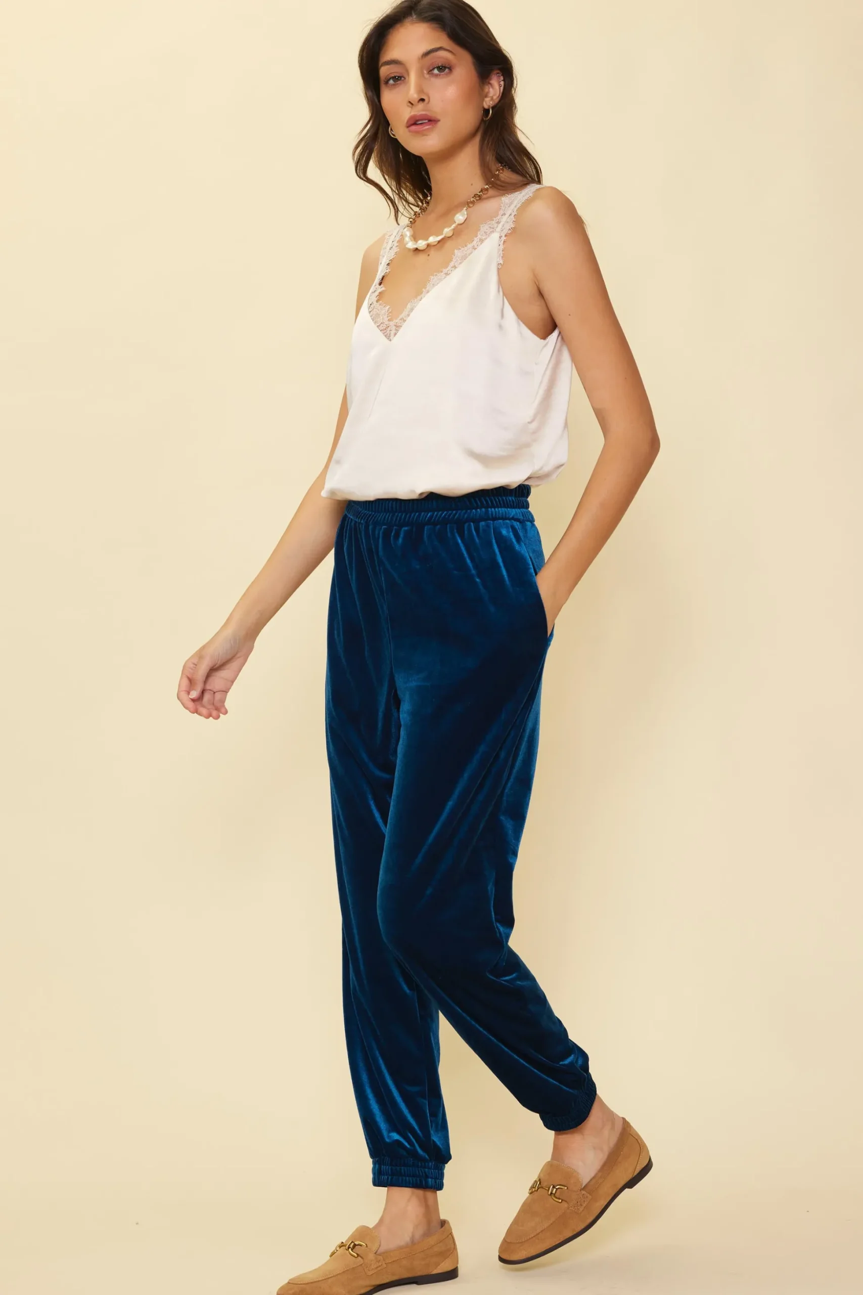 Velvet Jogger Pants