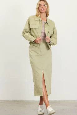 Washed Cotton Twill Jacket
